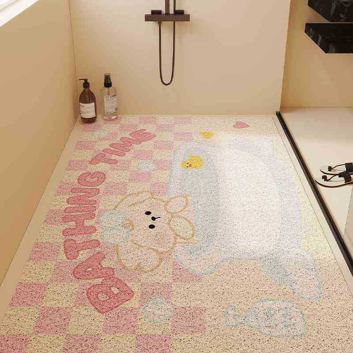 Cartoon Character Themed Bath Mat Bowlift