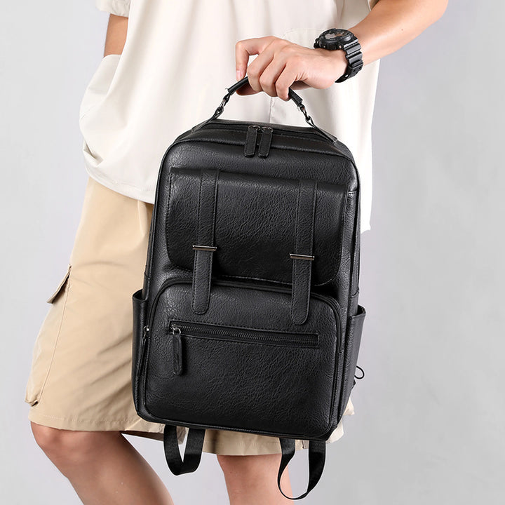 Leather Laptop Backpack Bowlift