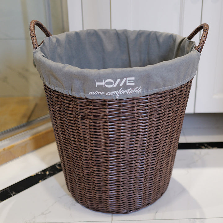Washing Basket Set Made of Woven Material Bowlift
