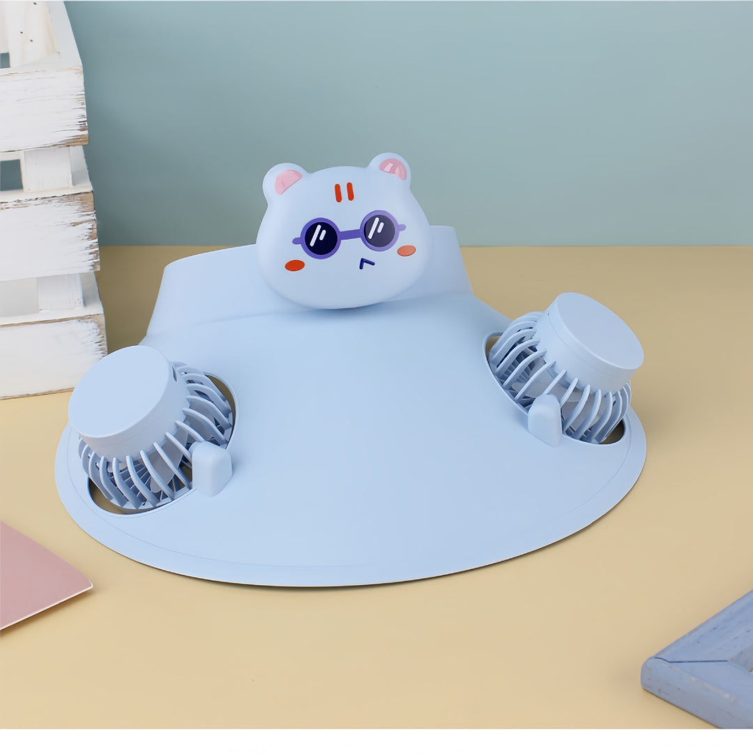 Women's Portable Handheld Fan with Animal Panda Design Bowlift