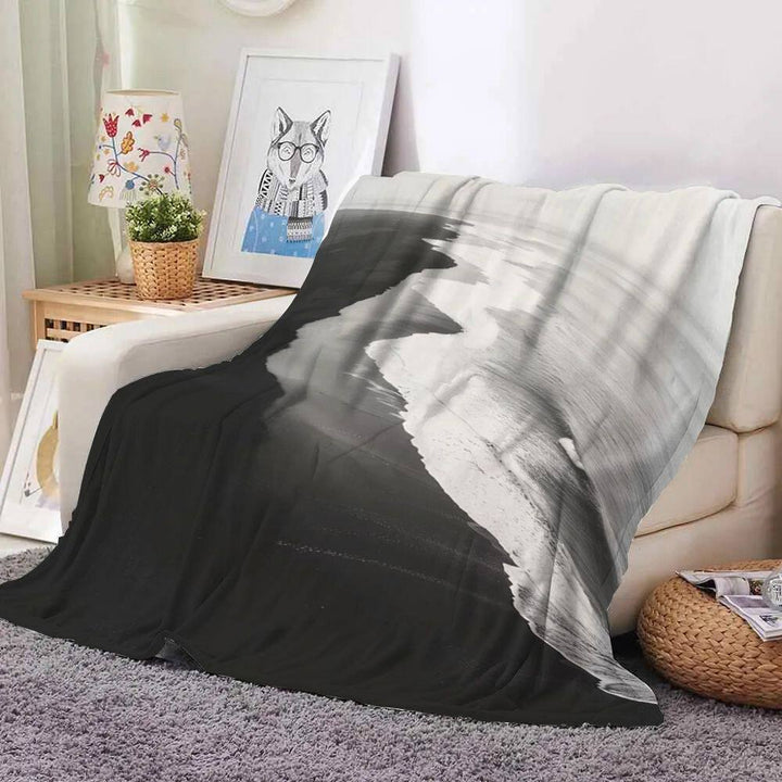 Ocean Wave Printed Decorative Throw Blanket