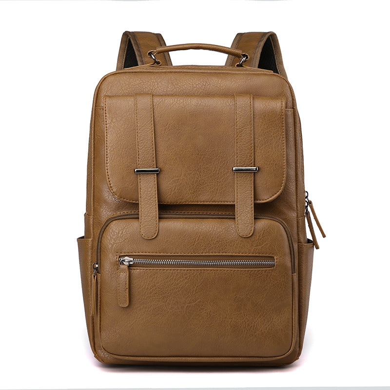 Leather Laptop Backpack Bowlift