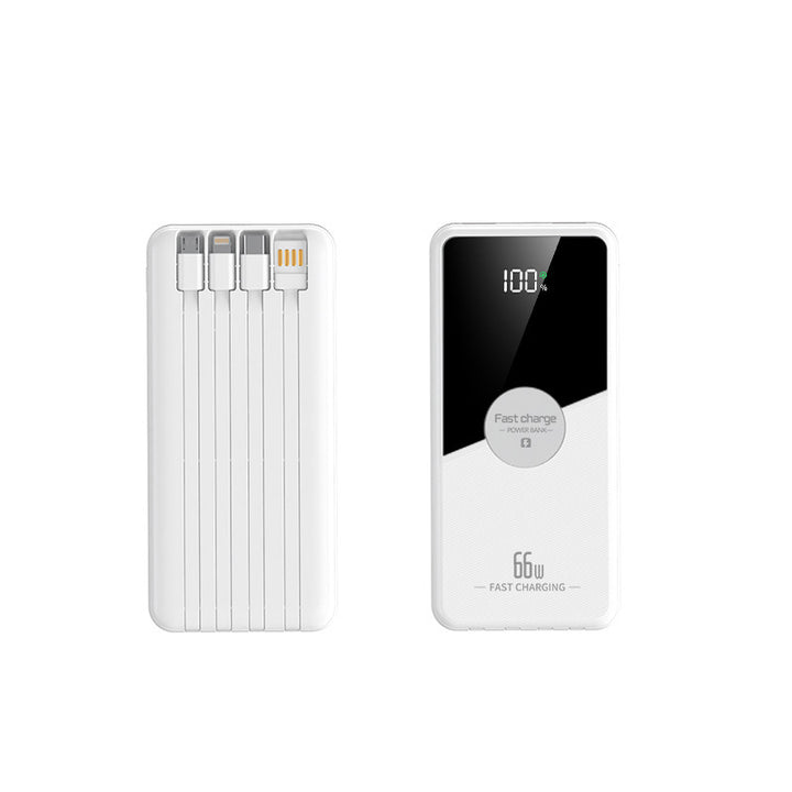 Multifunctional fast charging power bank with integrated cables Bowlift