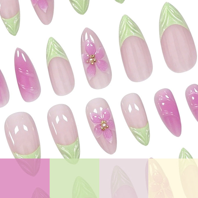 Floral Art Nail Design Bowlift