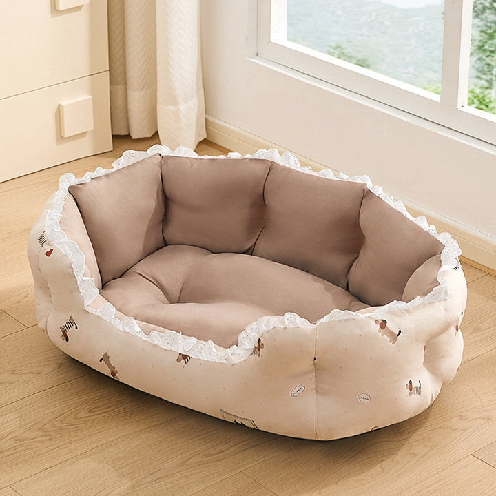 Nest-Shaped Cozy Dog Bed