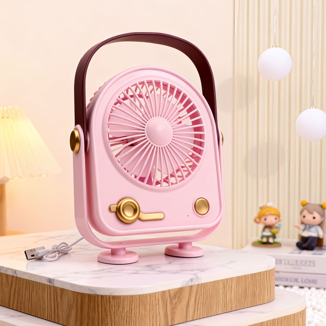 Portable USB Table Fan in Retro Design Bowlift