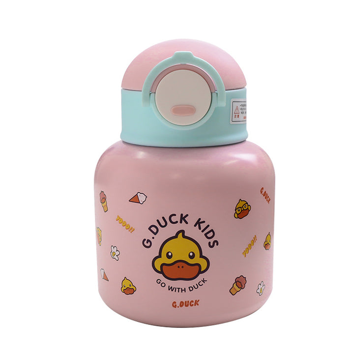 Women's insulator water bottle with practical carrying strap and cute design Bowlift