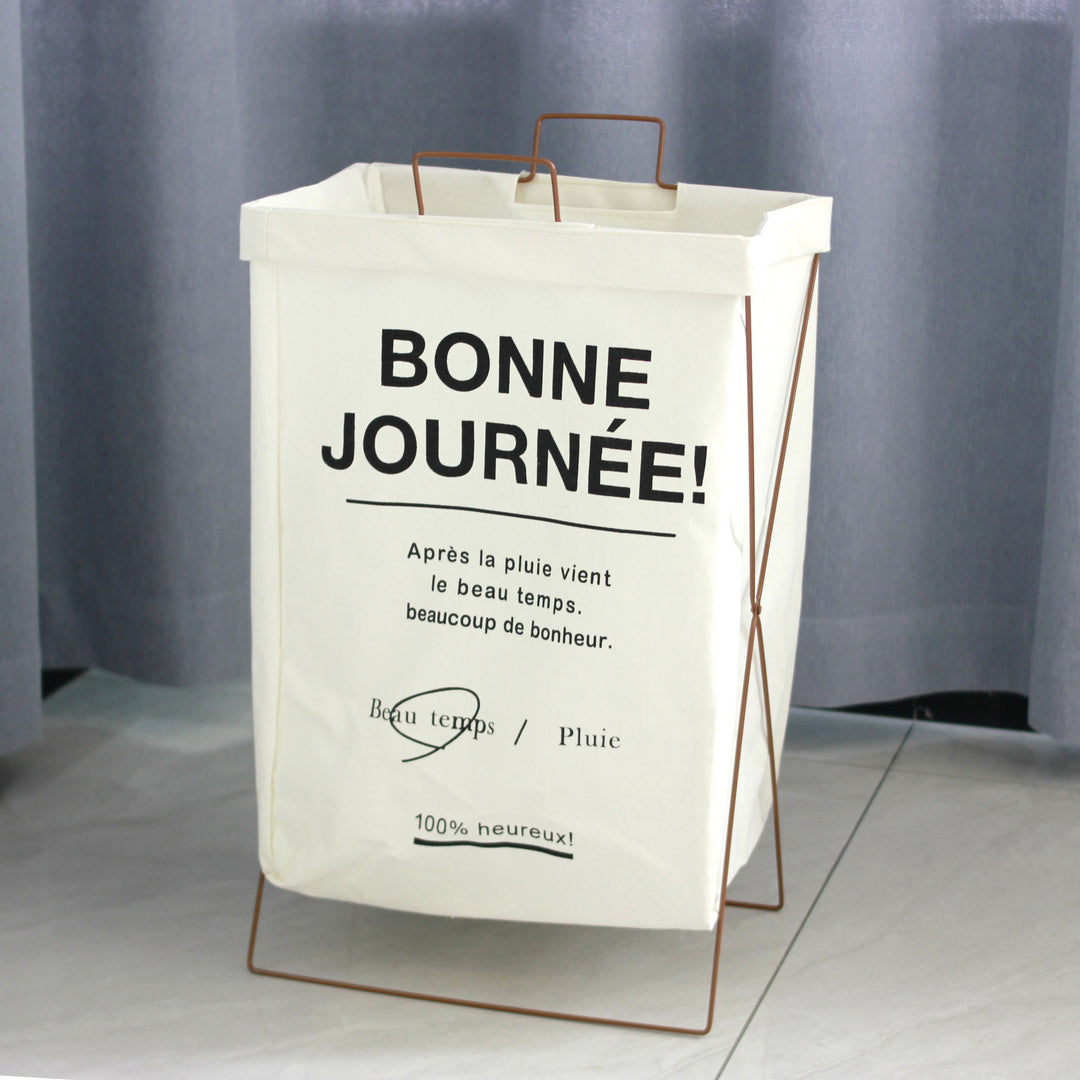 Decorative laundry basket with inspiring quotes Bowlift