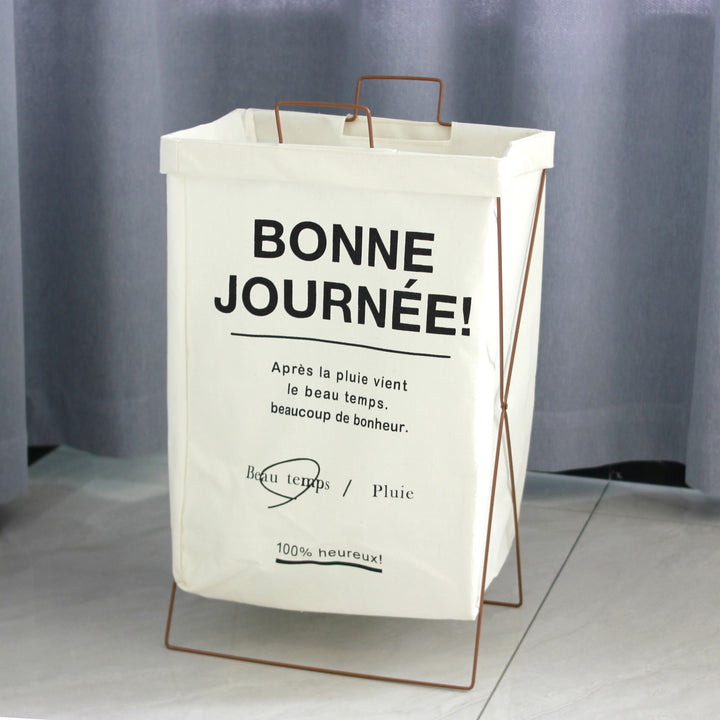 Decorative laundry basket with inspiring quotes Bowlift