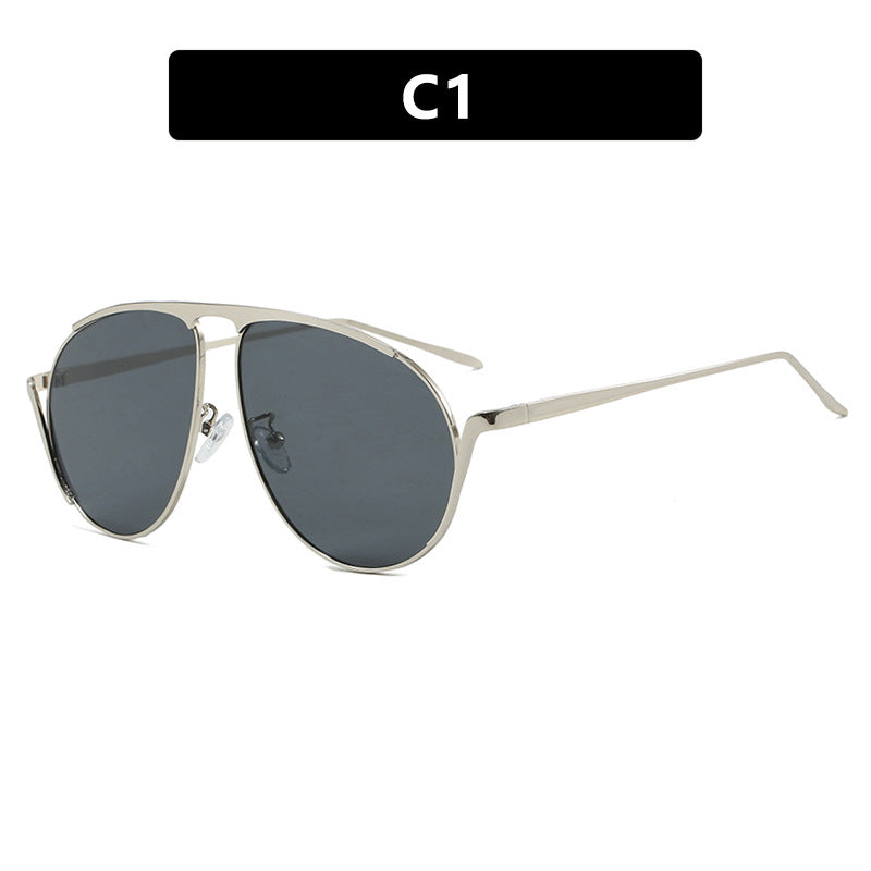 Ladies fashionable pilot sunglasses with polarized lenses and elegant metal frame Bowlift