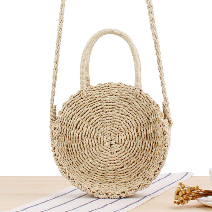 Round Bast Crossbody Bag with Practical Lining Bowlift