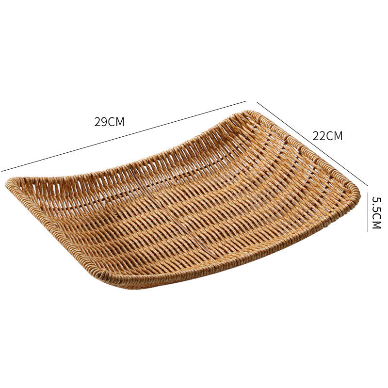 Decorative Handwoven Serving Tray Bowlift