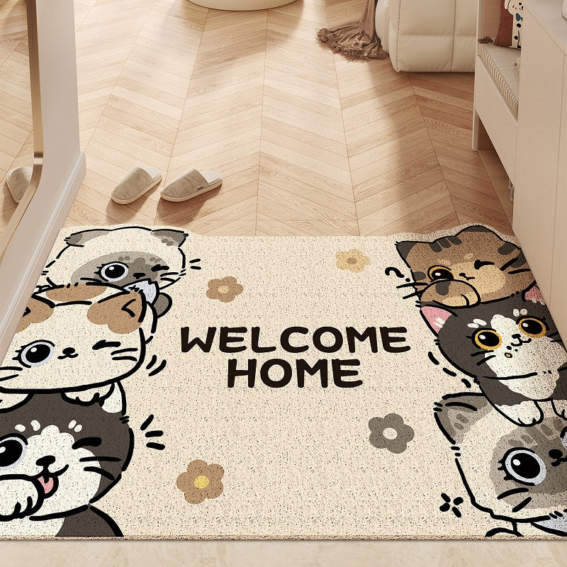Cute Bear-Themed Welcome Mat