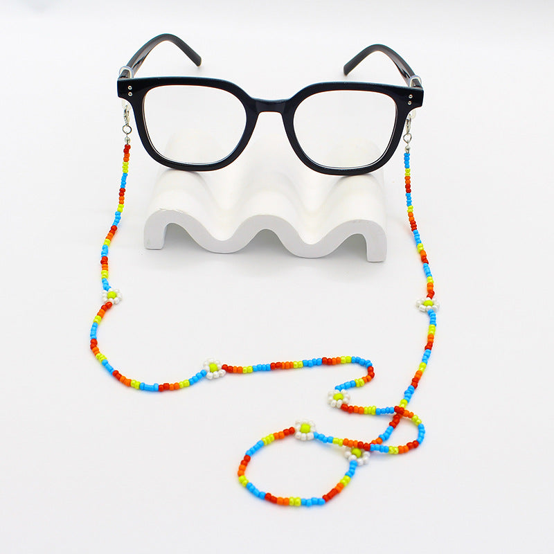 Floral Beaded Eyewear Chain Bowlift