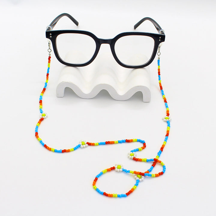 Floral Beaded Eyewear Chain Bowlift