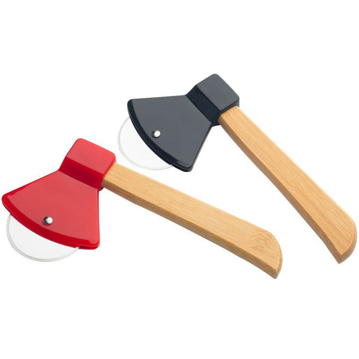Pizza cutter with ergonomic wooden handle Bowlift