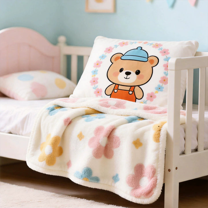 Children's cuddly blanket with animal motif Bowlift