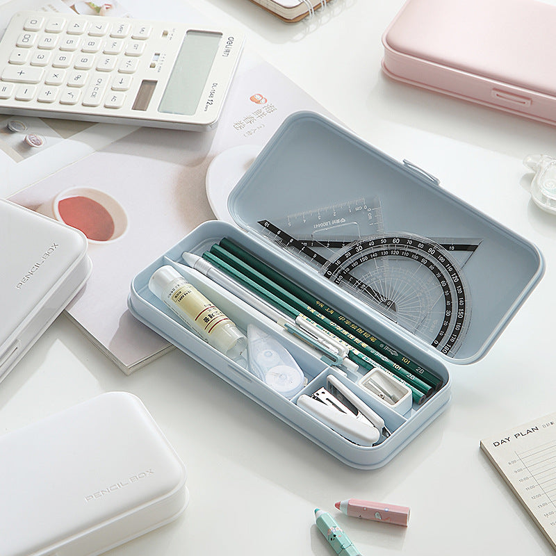 Slim Hard-Shell Pencil Box with Secure Snap Closure Bowlift