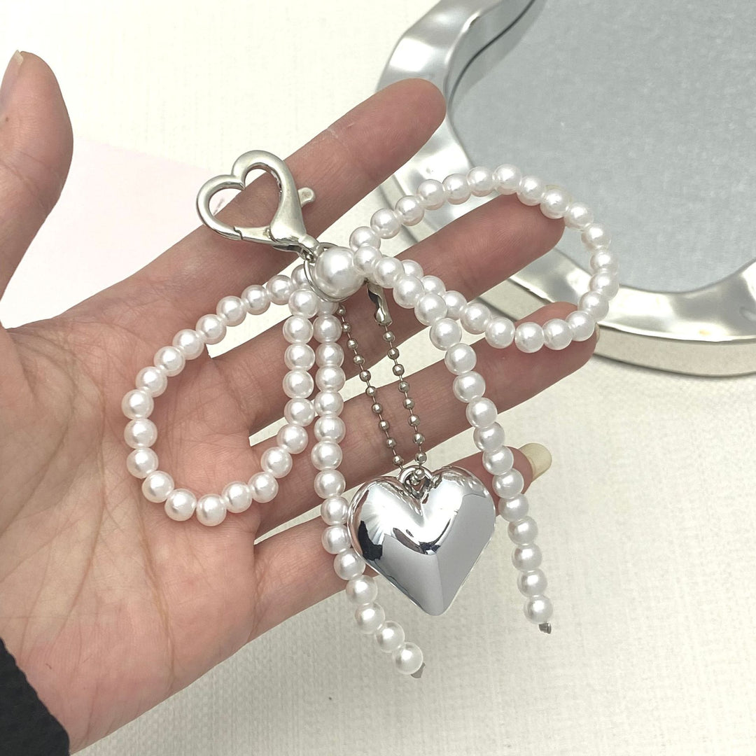 Elegant Pearl Bow Keychain Bowlift