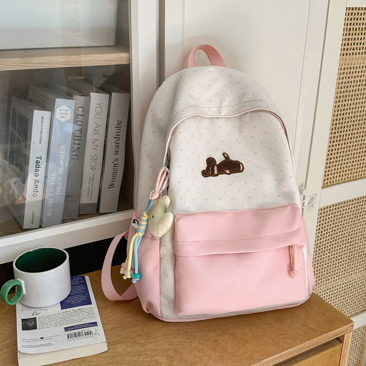 Playful Polka Dot Animated Backpack Bowlift