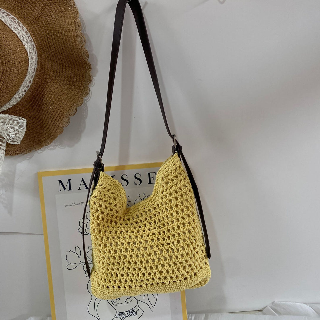 Woven Material Handbag Bowlift