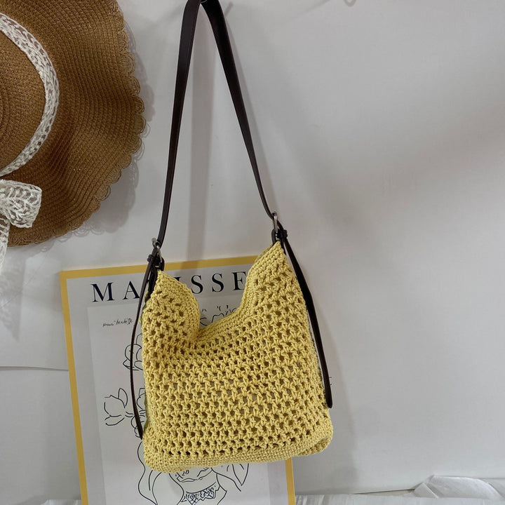 Woven Material Handbag Bowlift