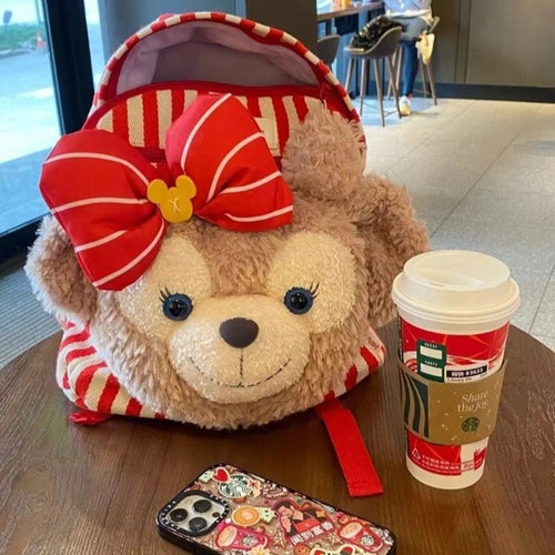 Plush backpack with playful animal design Bowlift