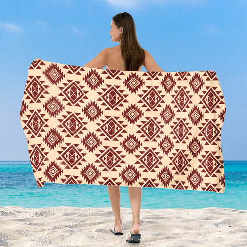 Beach blanket with exclusive geometric tribal design Bowlift