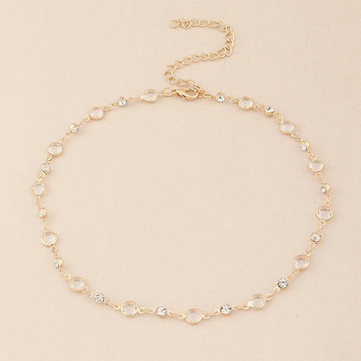 Elegant Crystal Embellished Anklet Bowlift