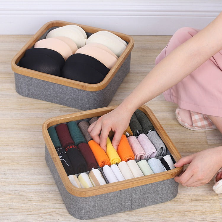 Bamboo Storage Tray Organizer Bowlift