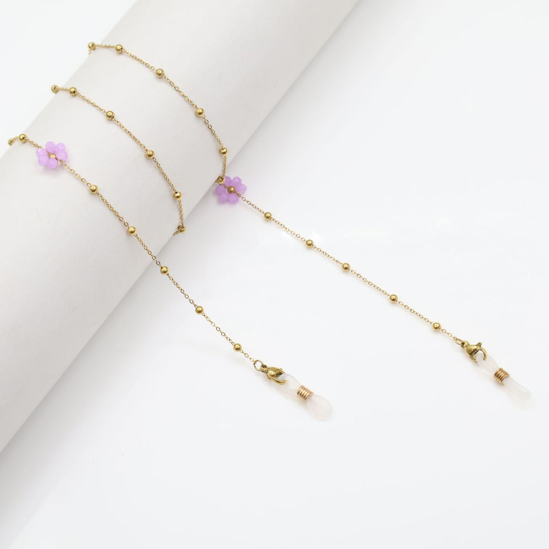 Floral Bead Eyewear Chain Bowlift