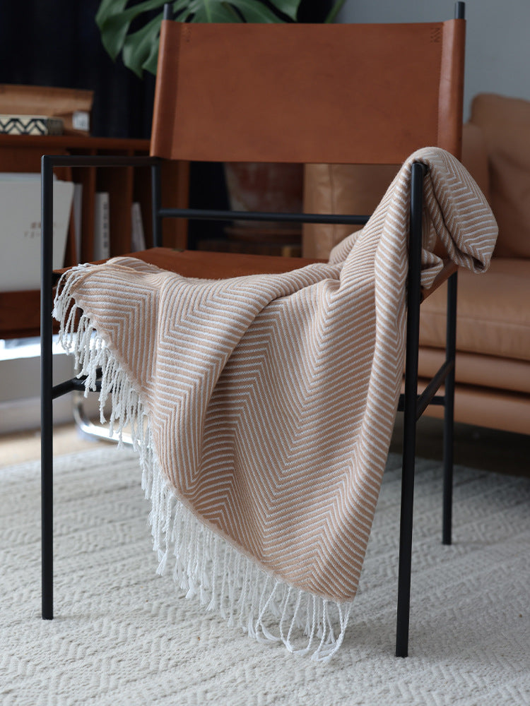 Modern Chevron Pattern Throw Blanket
