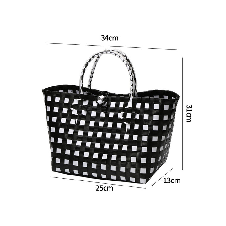 Large Capacity Woven Shopping Tote Bowlift
