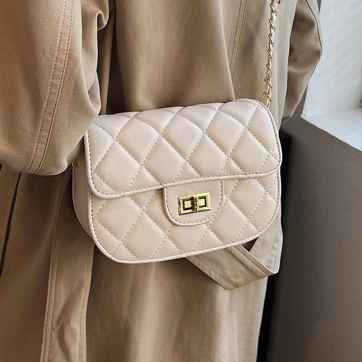 Quilted Chain-Strap Shoulder Bag Bowlift