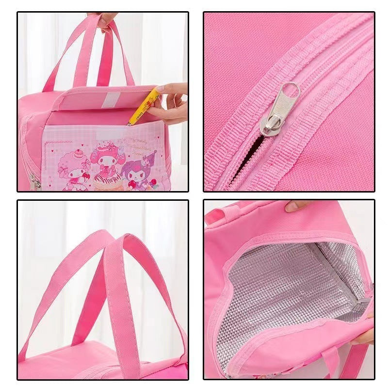Cartoon-Themed Insulated Lunch Bag Bowlift