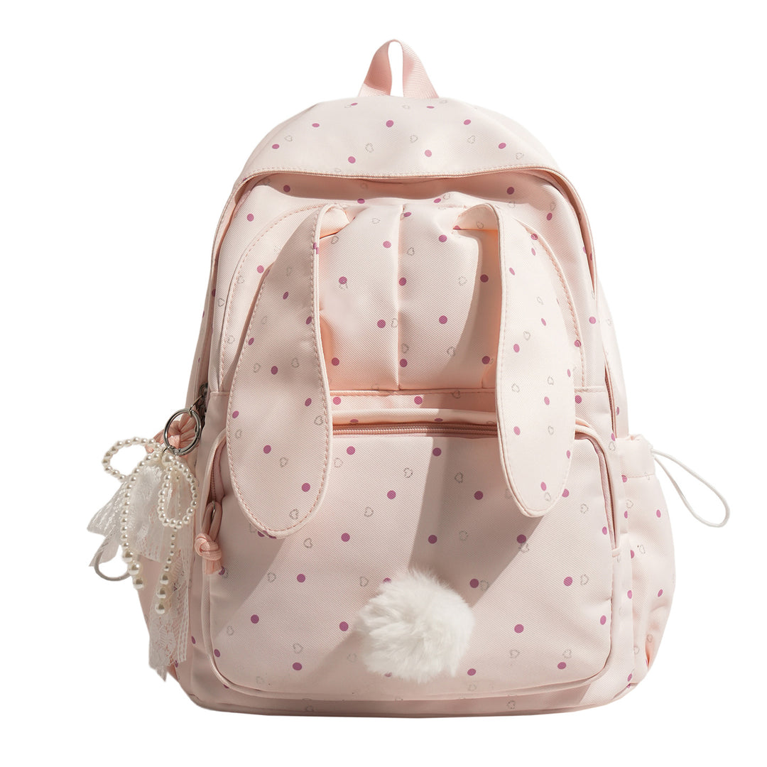 Kids' Cute Bunny-Design School Backpack Bowlift