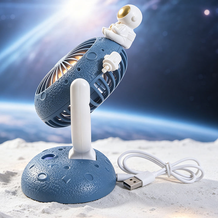 Women's table fan with creative astronaut figure Bowlift