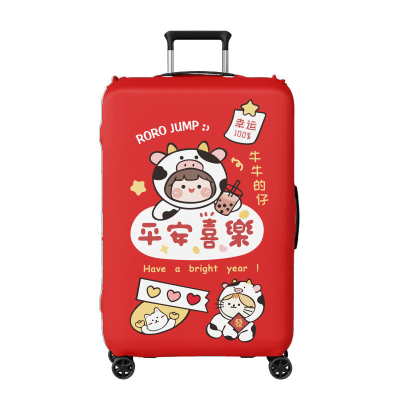 Unisex hard-shell travel suitcase with creative ice cream design Bowlift
