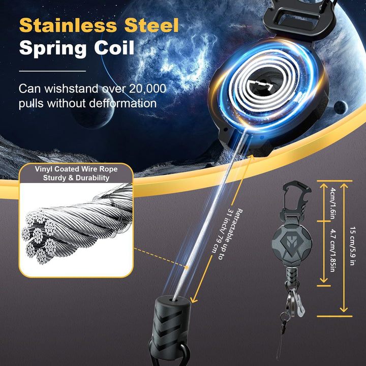 Keychain with retractable strap Bowlift