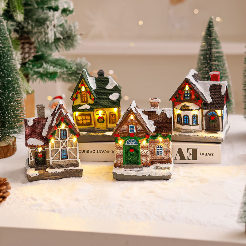 Decorative Christmas village with lights Bowlift