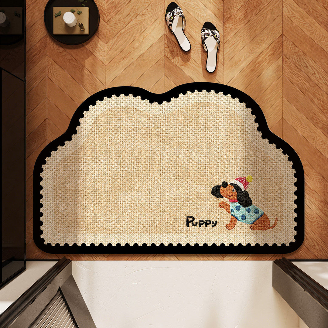 Cute Pet-Themed Bath Mat Bowlift