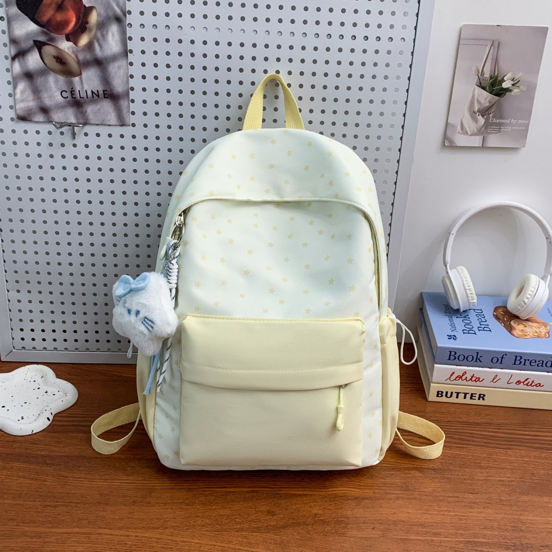 Everyday backpack with playful star design and additional front pocket Bowlift
