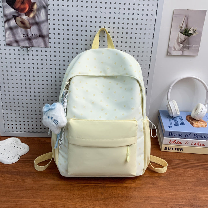 Everyday backpack with playful star design and additional front pocket Bowlift