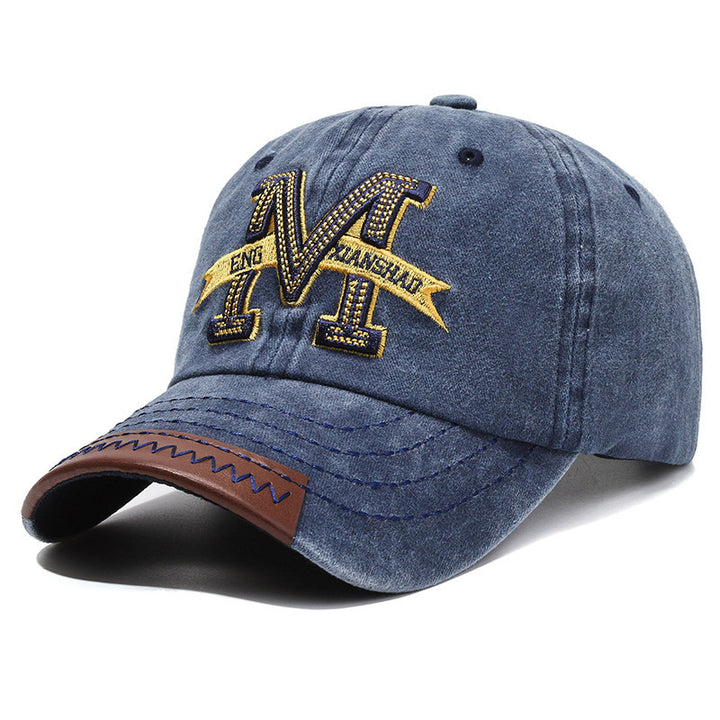 Men's Distressed Patch Baseball Cap Bowlift