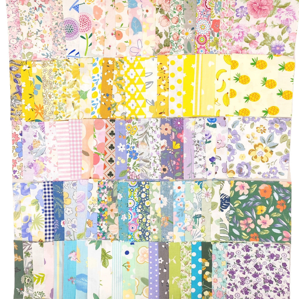 Assorted Quilting Cotton Squares Bundle For Patchwork And Craft