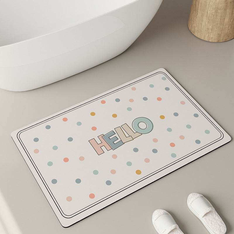 Patterned Bath Mat Bowlift