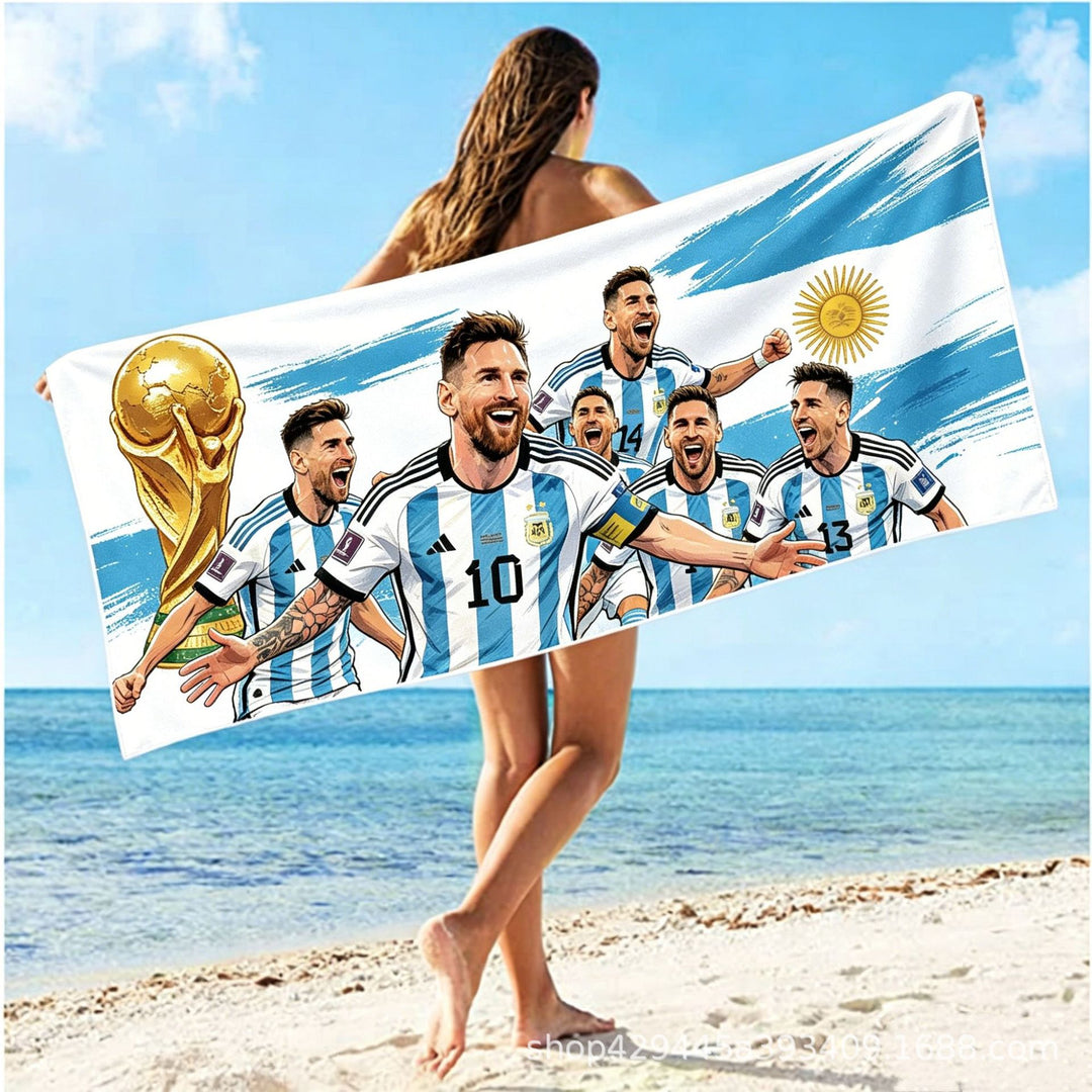 Women's luxurious beach towel with exotic print Bowlift