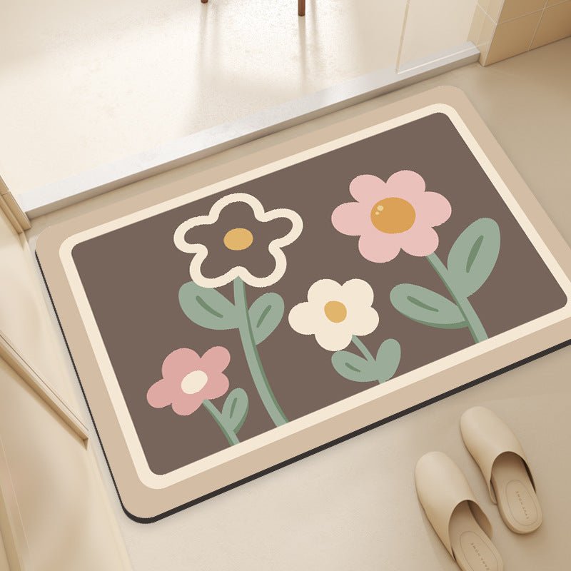 Floral-Designed Comfort Mat Bowlift