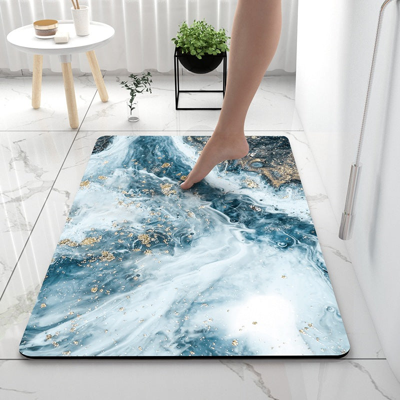 Soft Touch Marble Bath Mat Bowlift