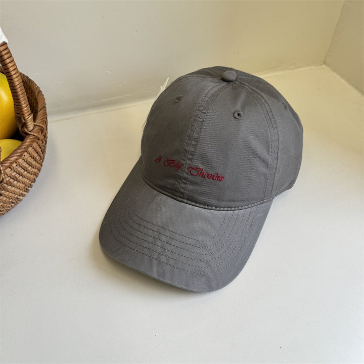 Women's Classic Embroidered Cotton Baseball Cap Bowlift